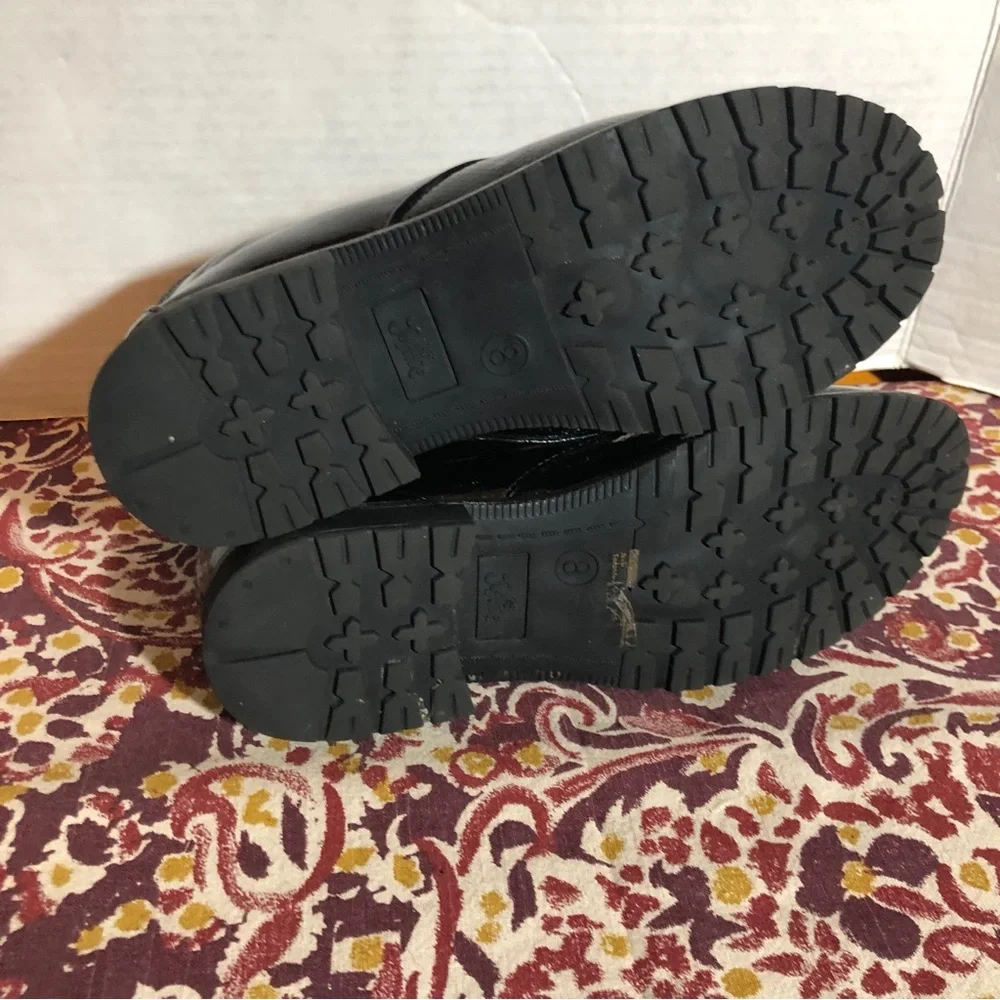 Justice Combat Moto Boots Size 8